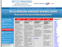 Tablet Screenshot of myllcoperatingagreement.com